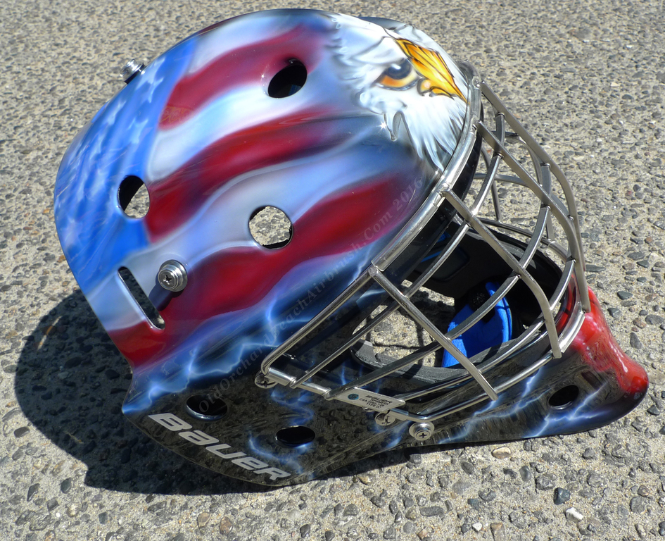 Custom Painted Catchers Helmets 